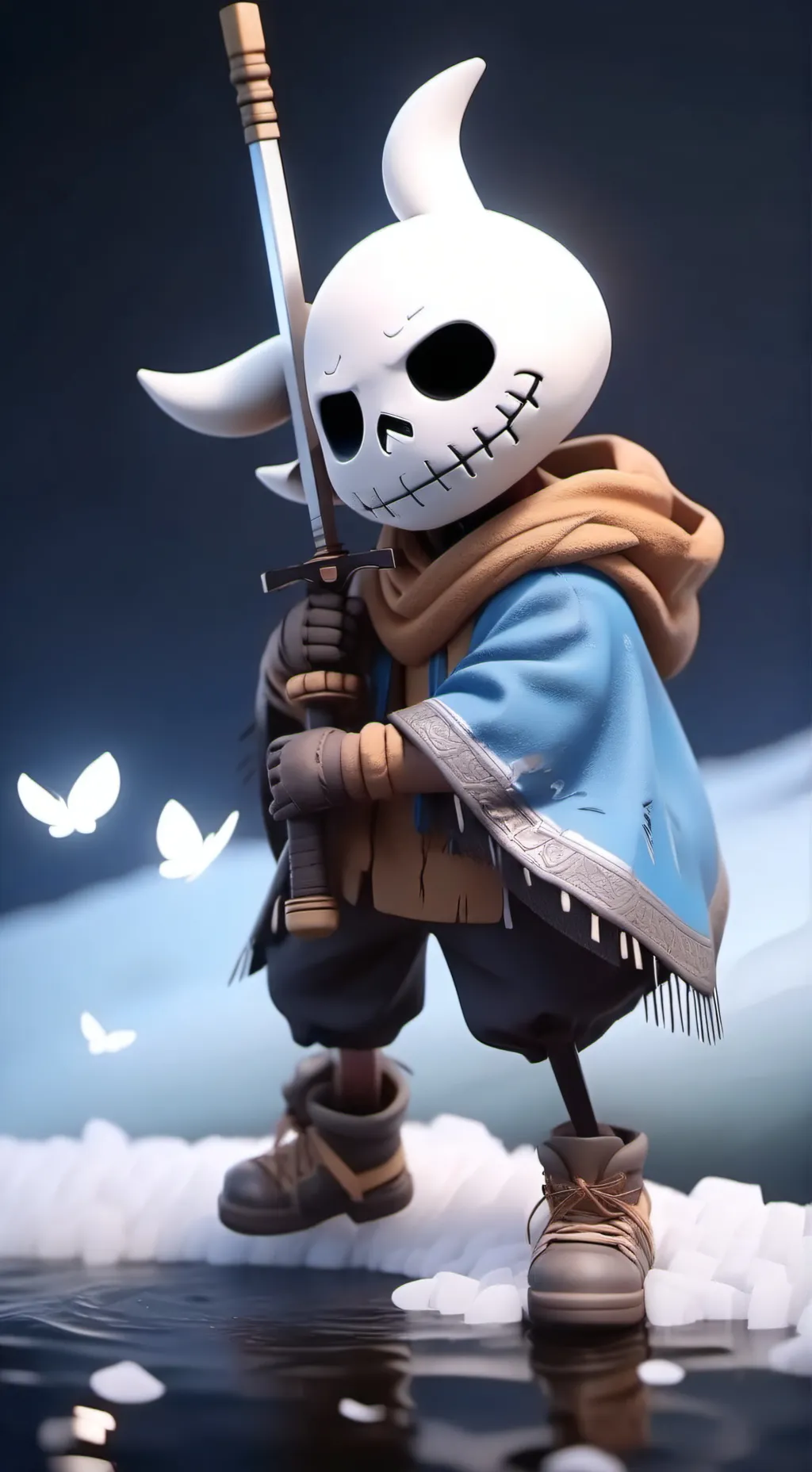 ai character: Sans dans MHA ?! background