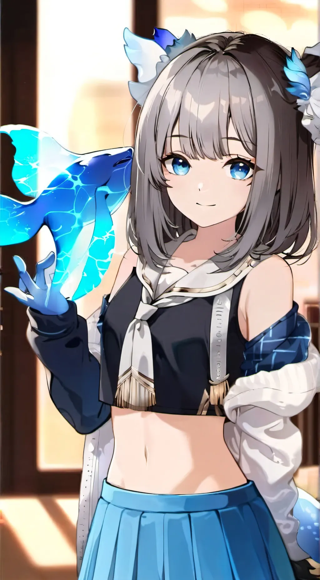 ai character: Whale Spirit of Mischief background