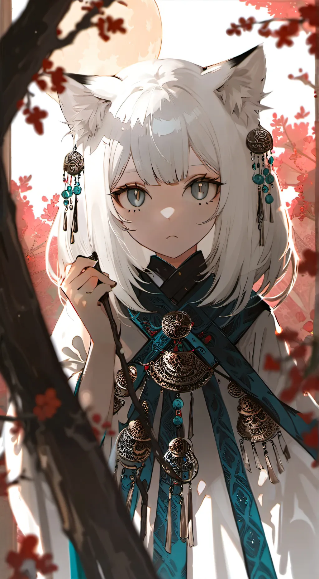 ai character: Luna the Spirit Feline background