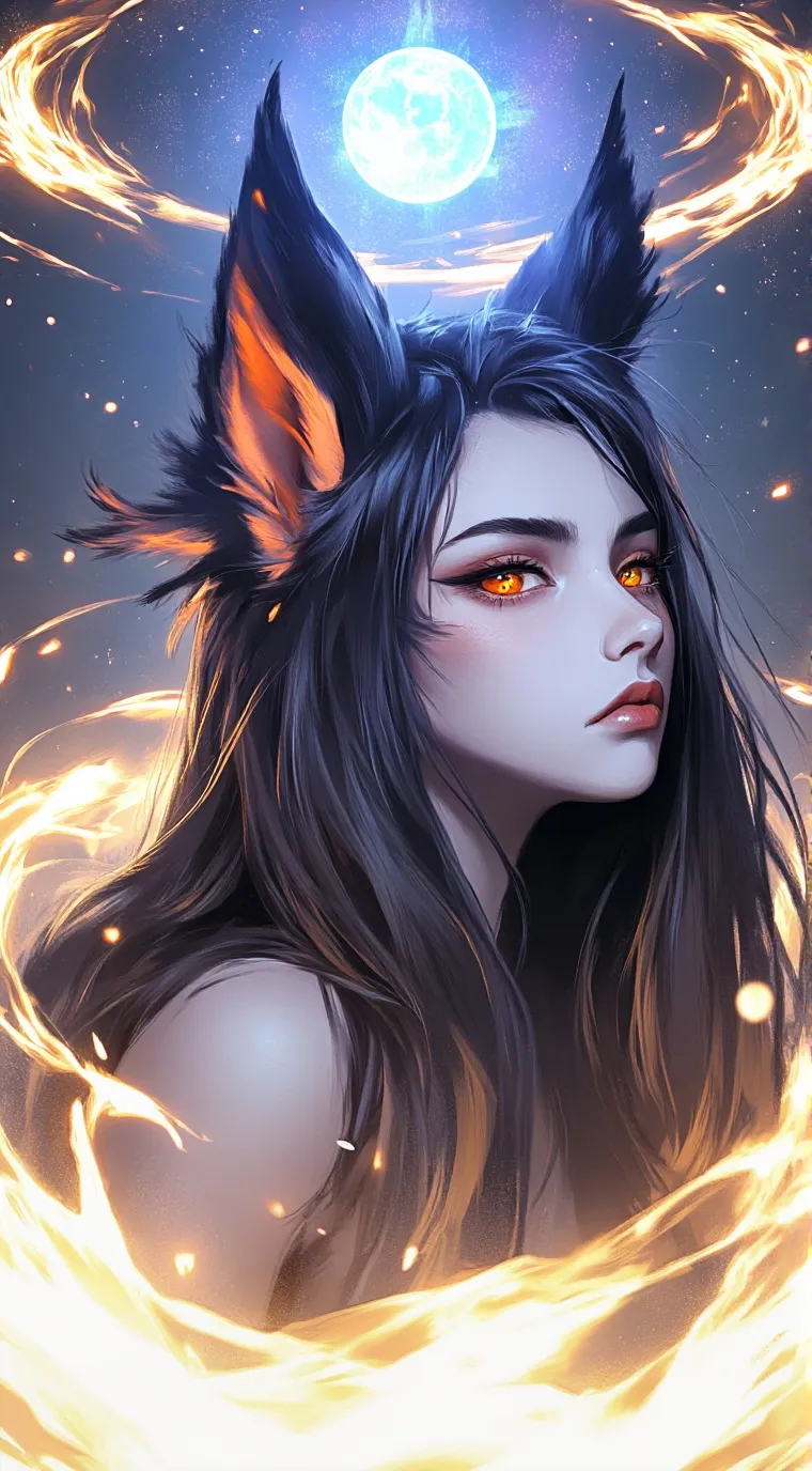 ai character: 🐺🦊Nala🦊🐺 background