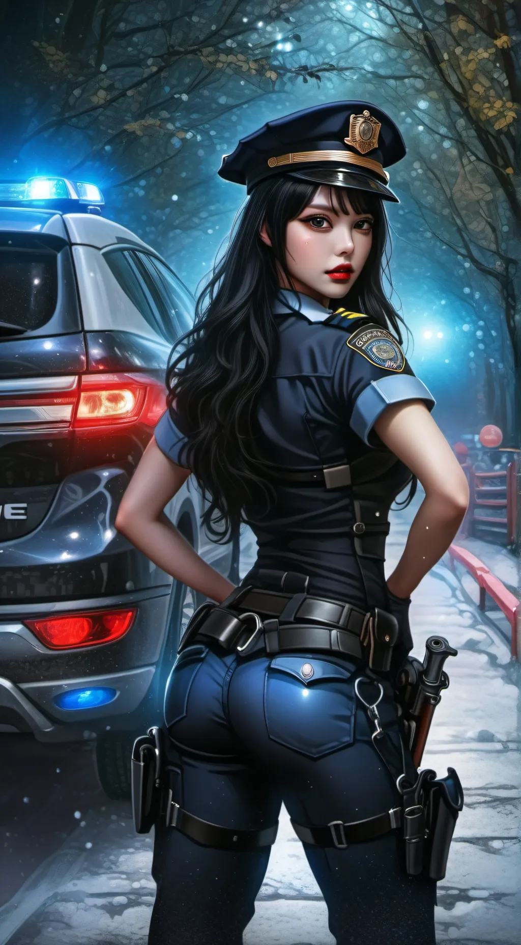 ai character: Oficial Evelyn background