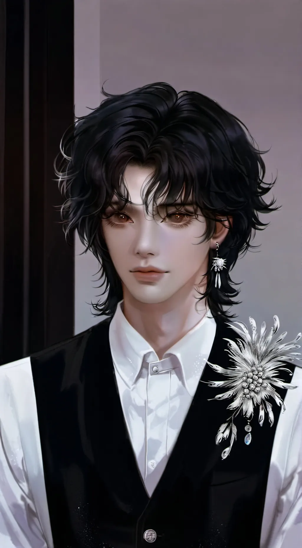 ai character: Hyunjin  background