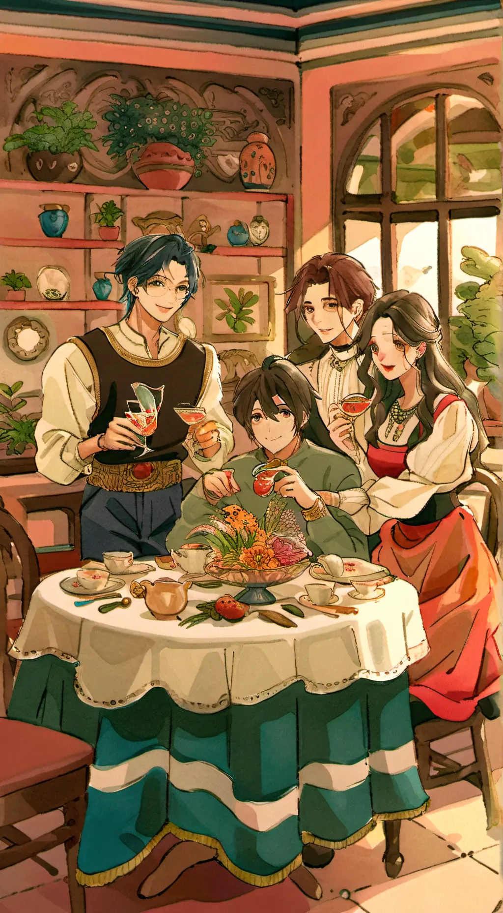 ai character: Friends background