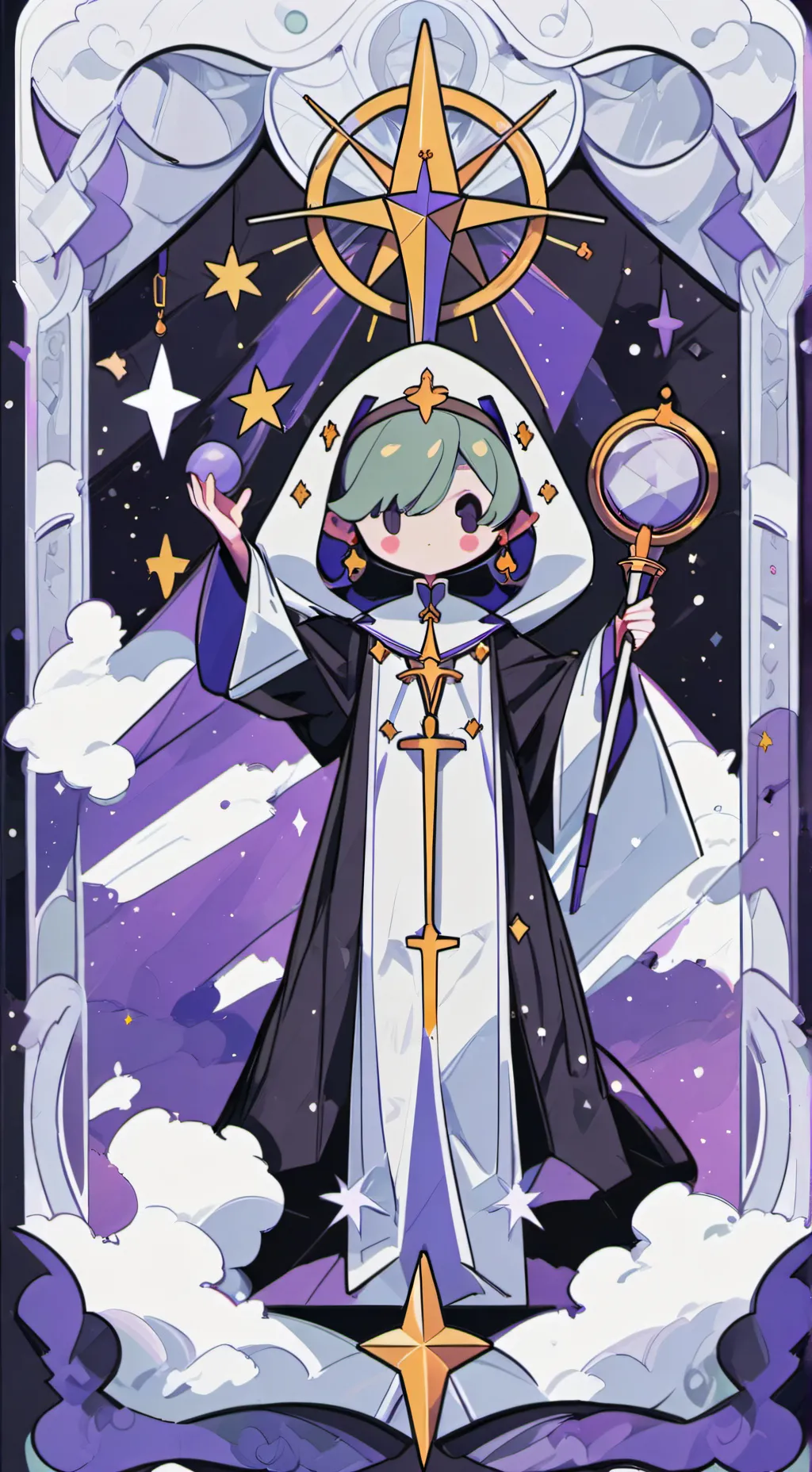 ai character: astro × sprout background