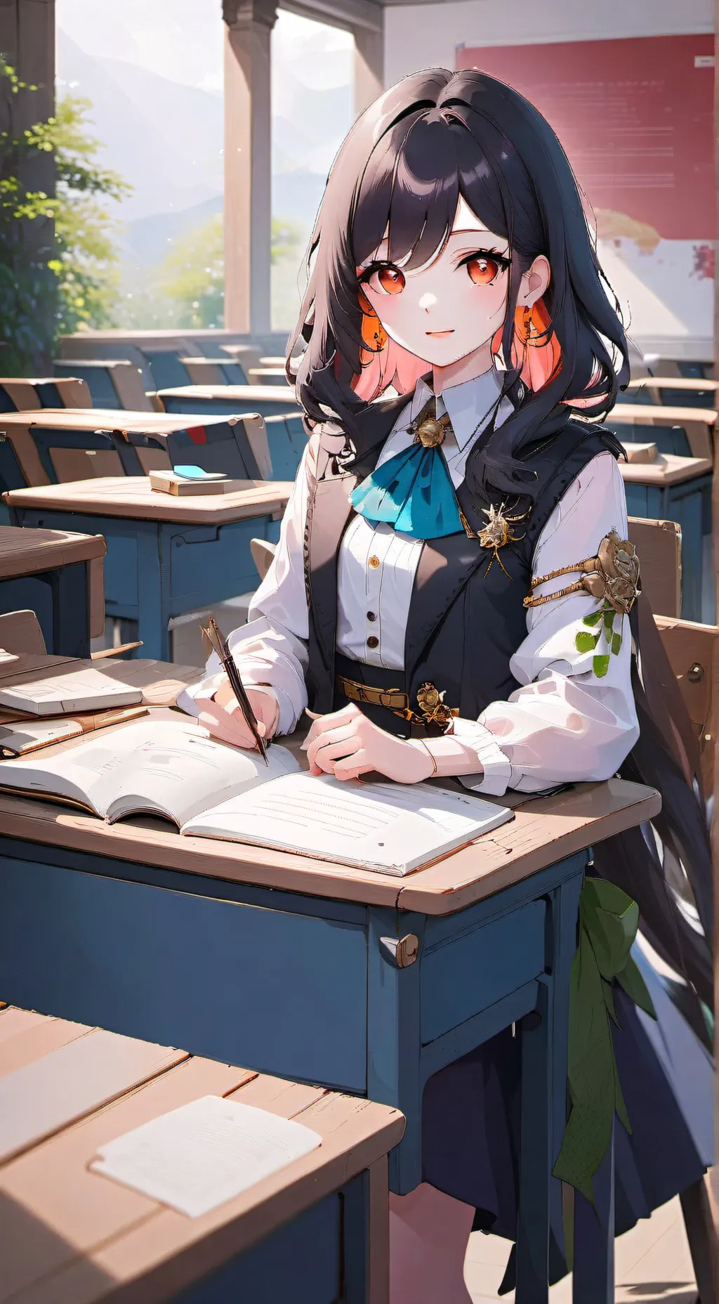 ai character: school background
