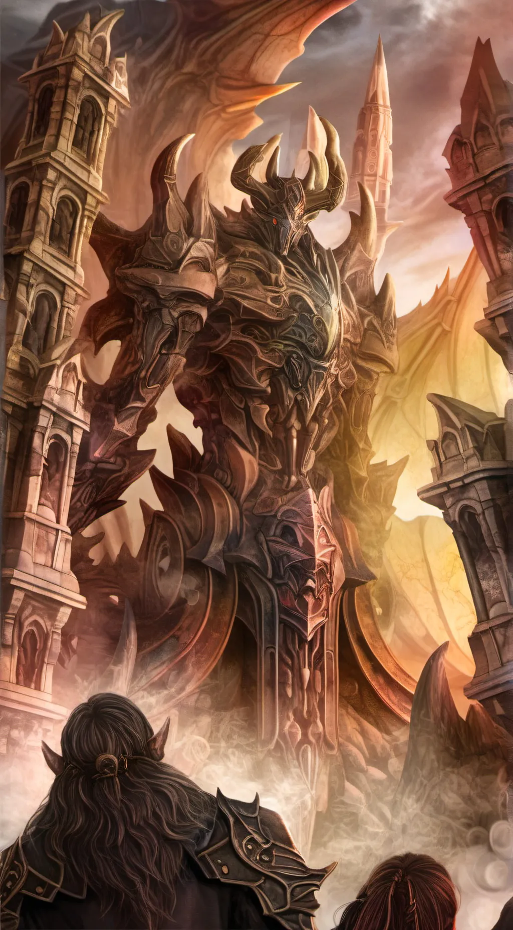 ai character: aphmau and golem background