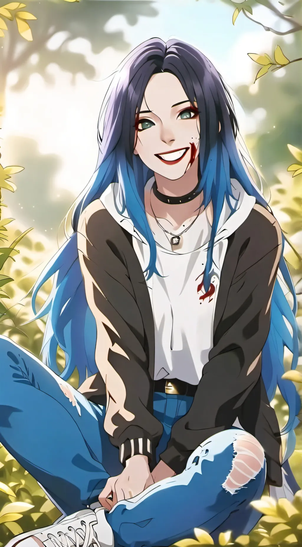 ai character: Sophia heart background