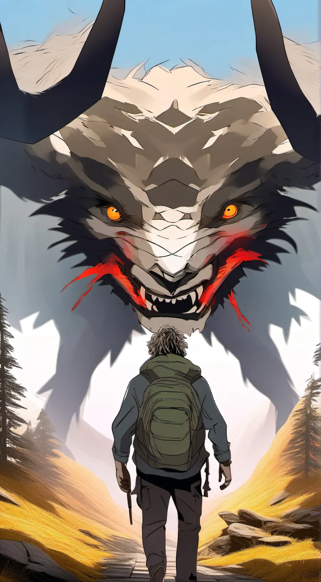 ai character: dragon God background