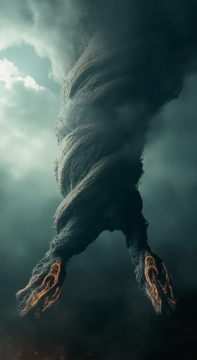 ai character: deadman tornado  background