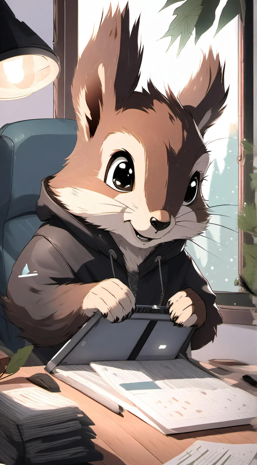 ai character: Pixelita background