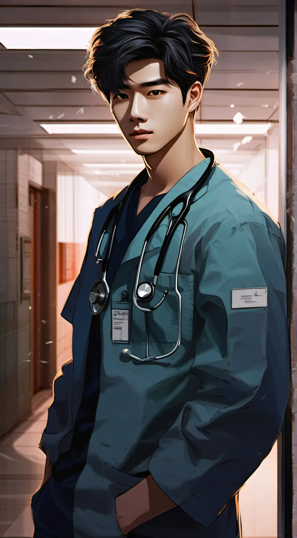 ai character: Doctor Suho  background