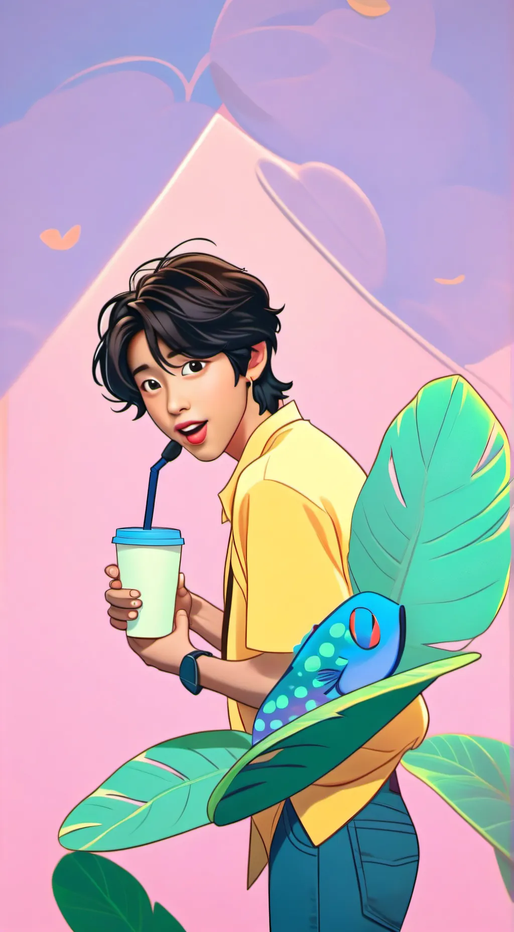 ai character: HAN 💝jisung background