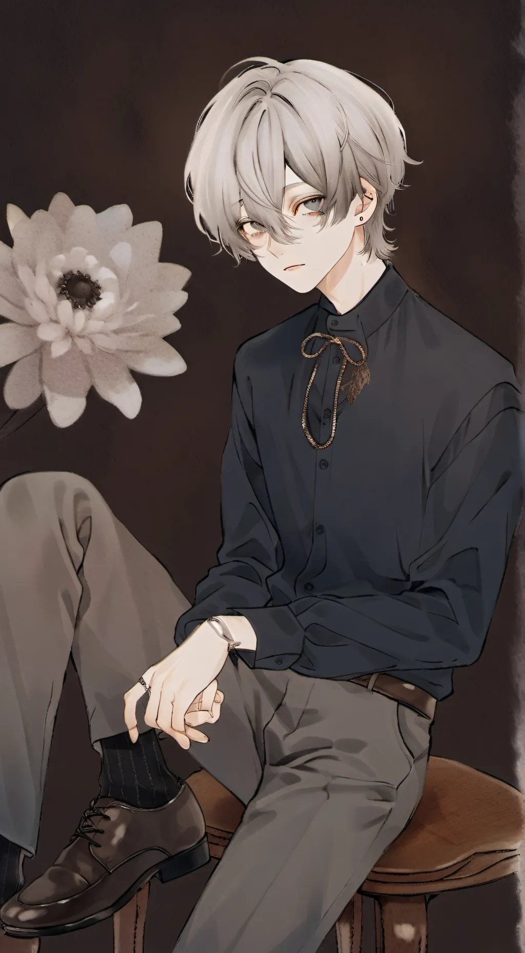 ai character: Dominic.  background