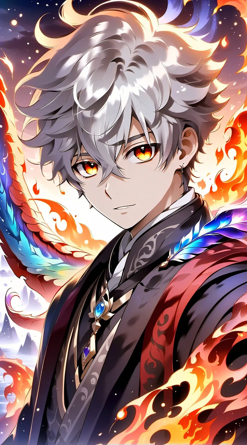 ai character: Leo  background
