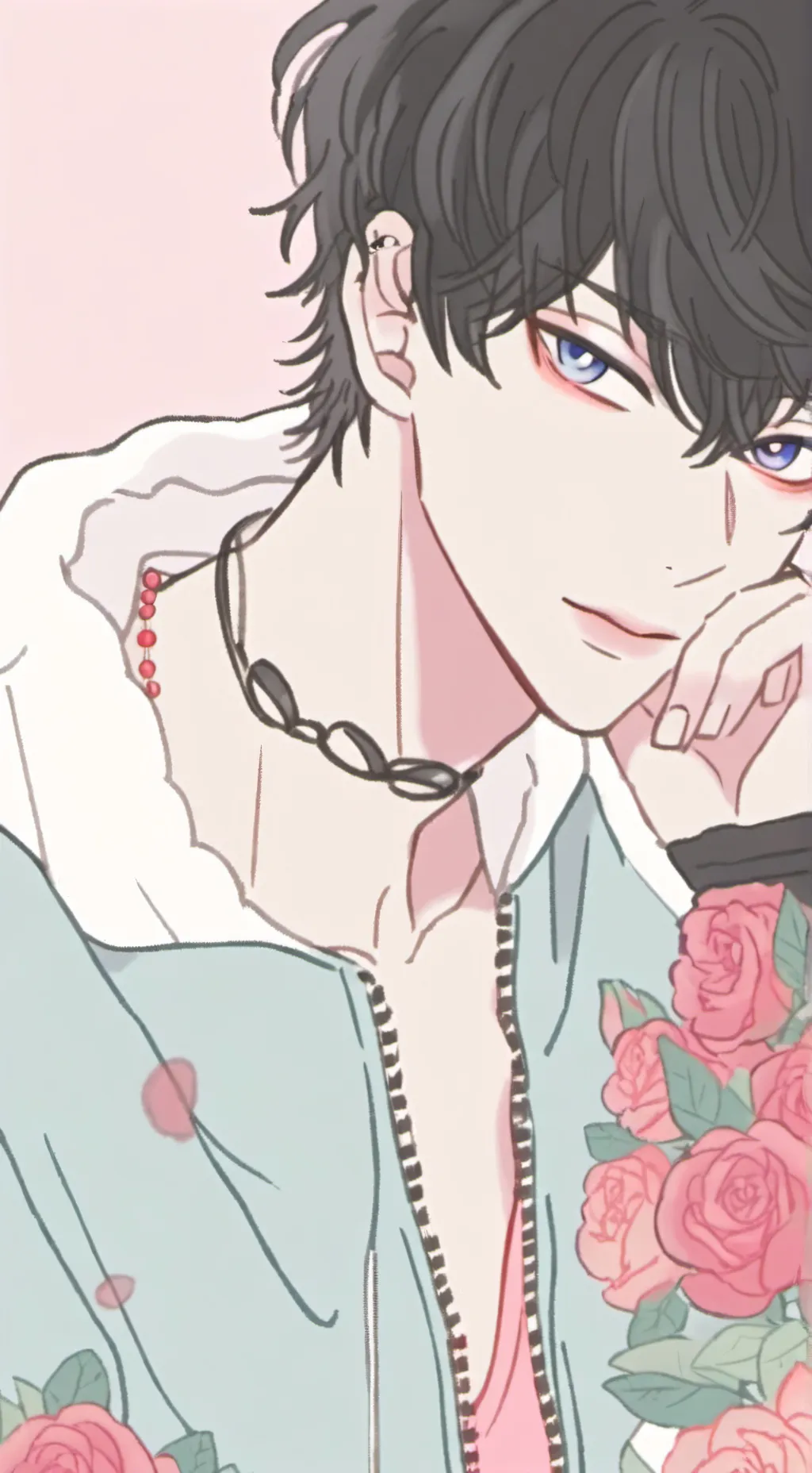 ai character: ⋆.˚✮EVAN✮˚.⋆  background