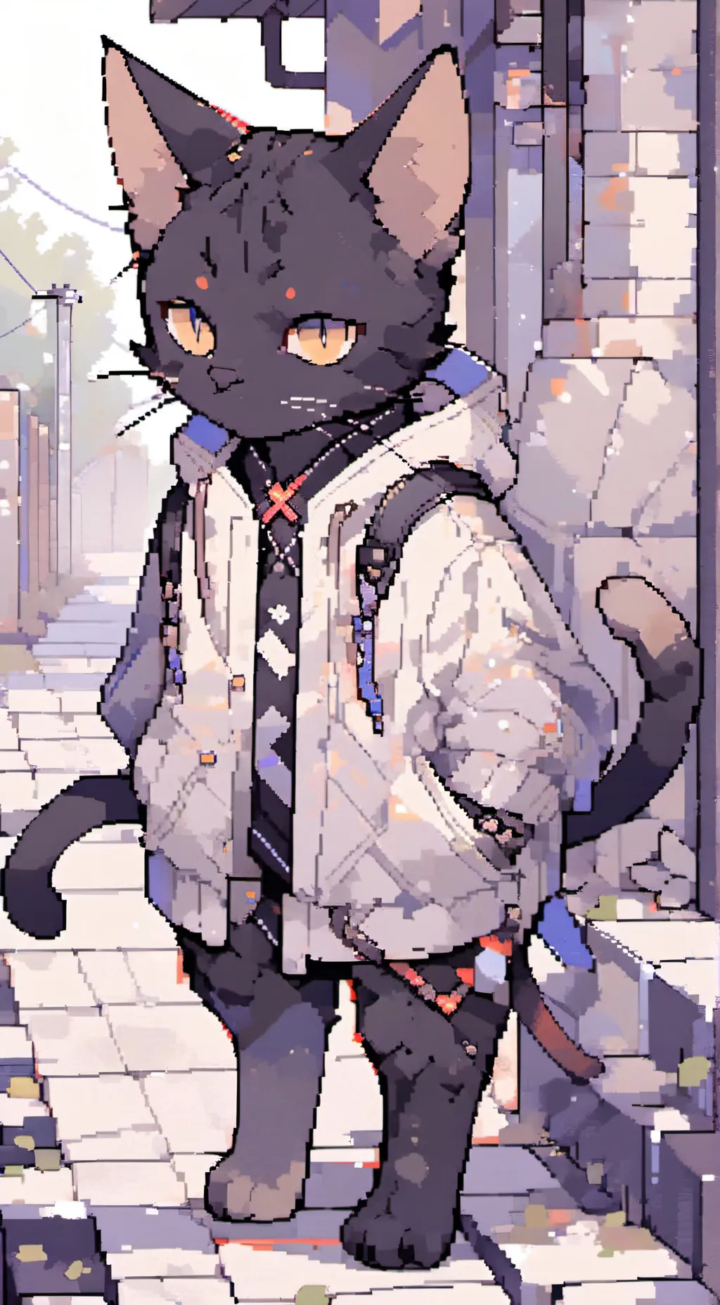 ai character: Razor finn!  background