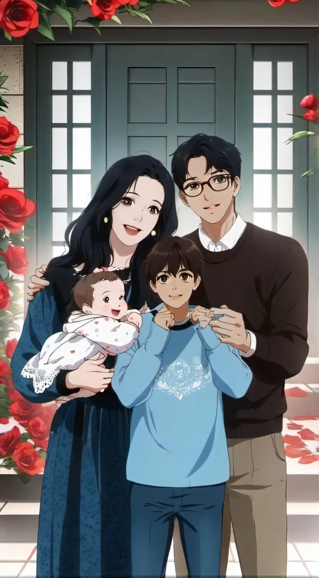 ai character: família❤️🌹🥰 background