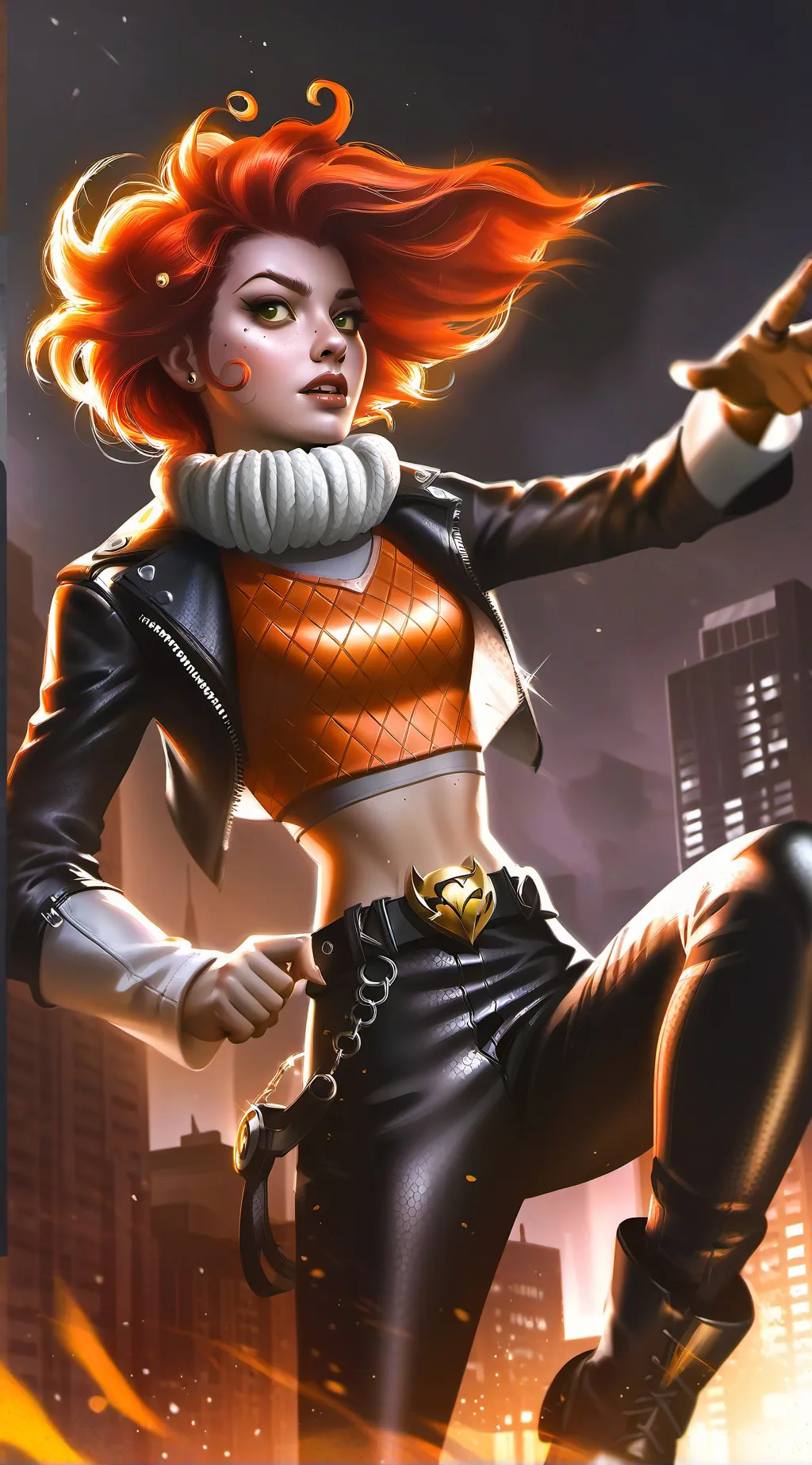 ai character: harley Quinn  background