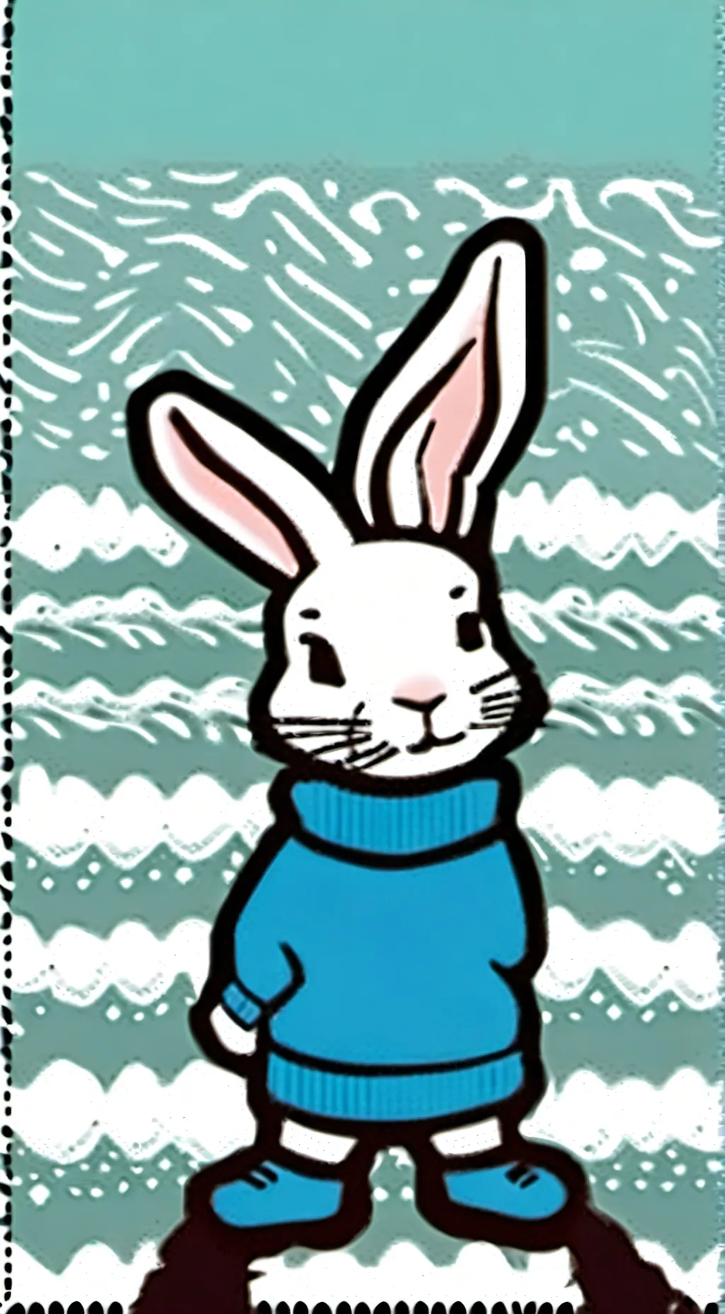 ai character: bunni the rabbit  background