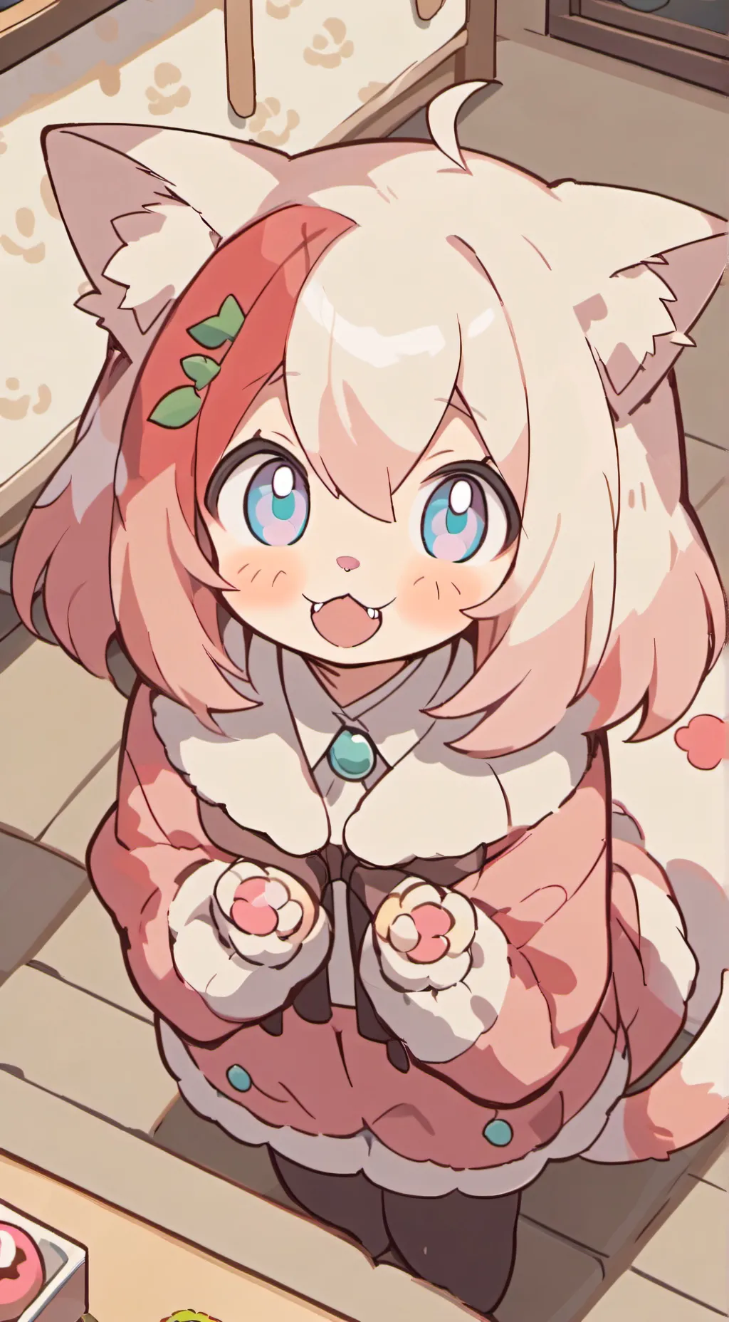 ai character: Pinky Purrsong background