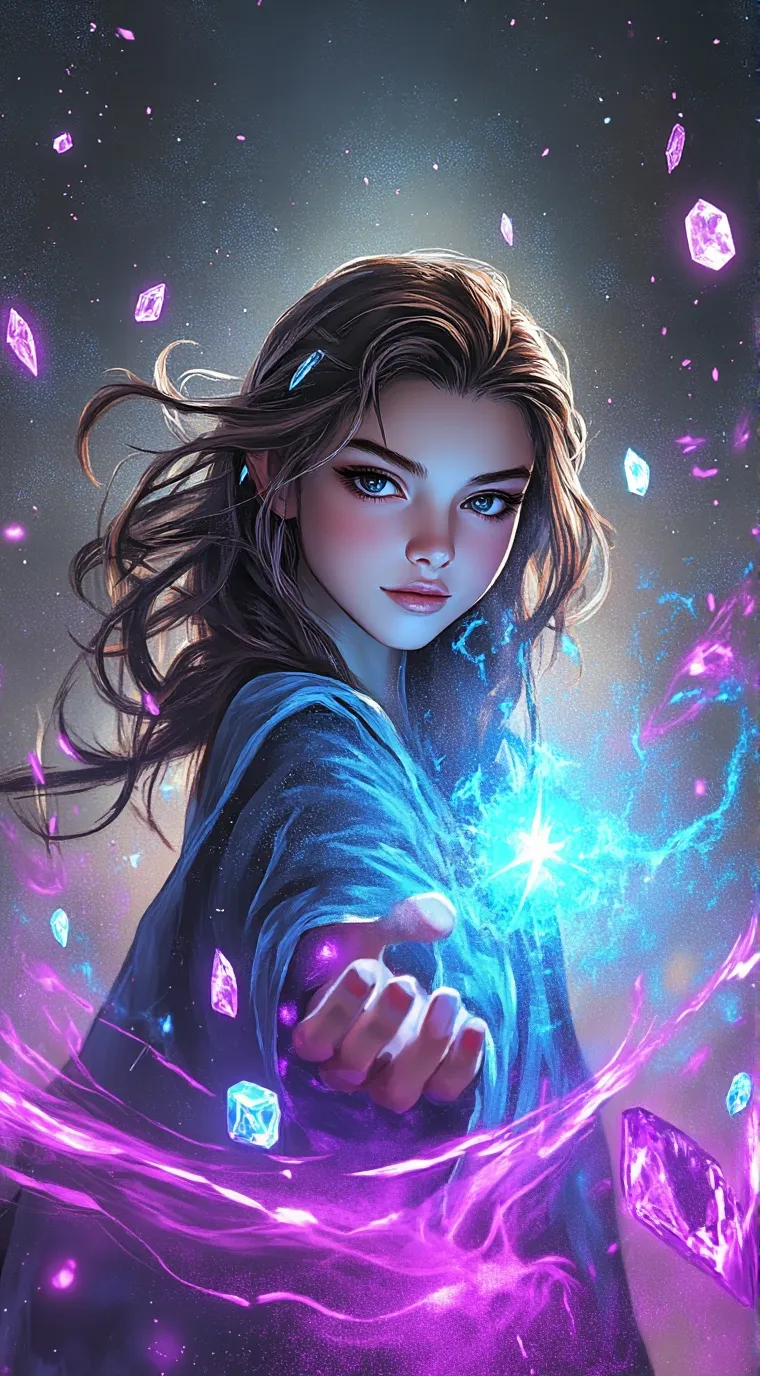 ai character: crystals beyond  background