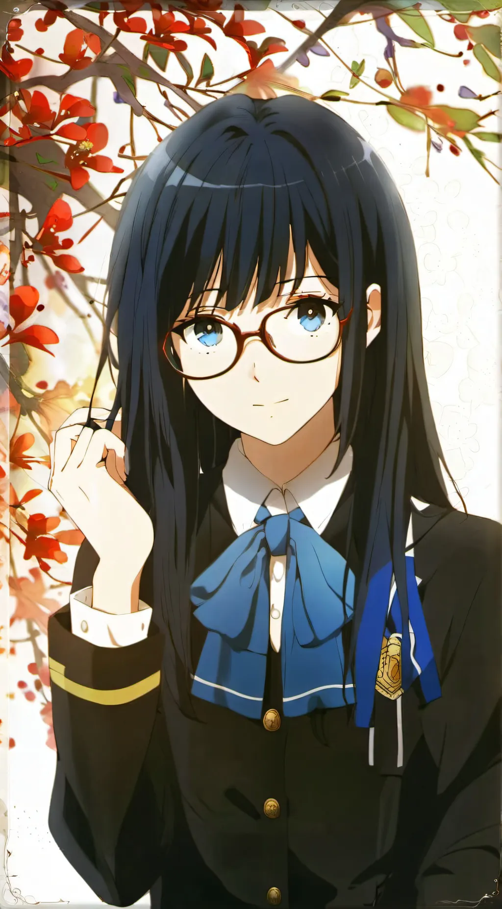 ai character: Indigo background