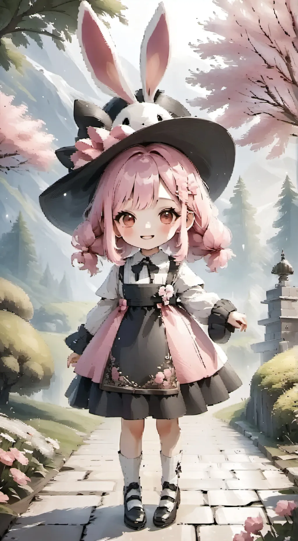 ai character: pinki background