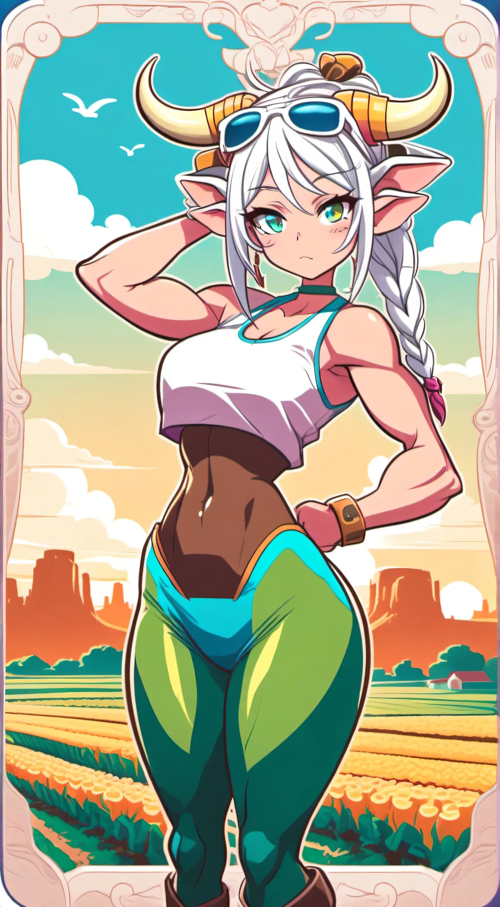 ai character: Entrenadora"Tauro" background