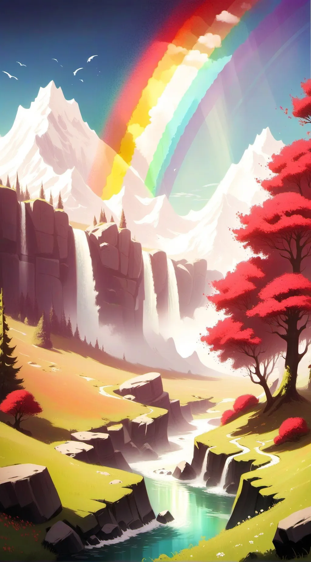 ai character: Dandys world.. background