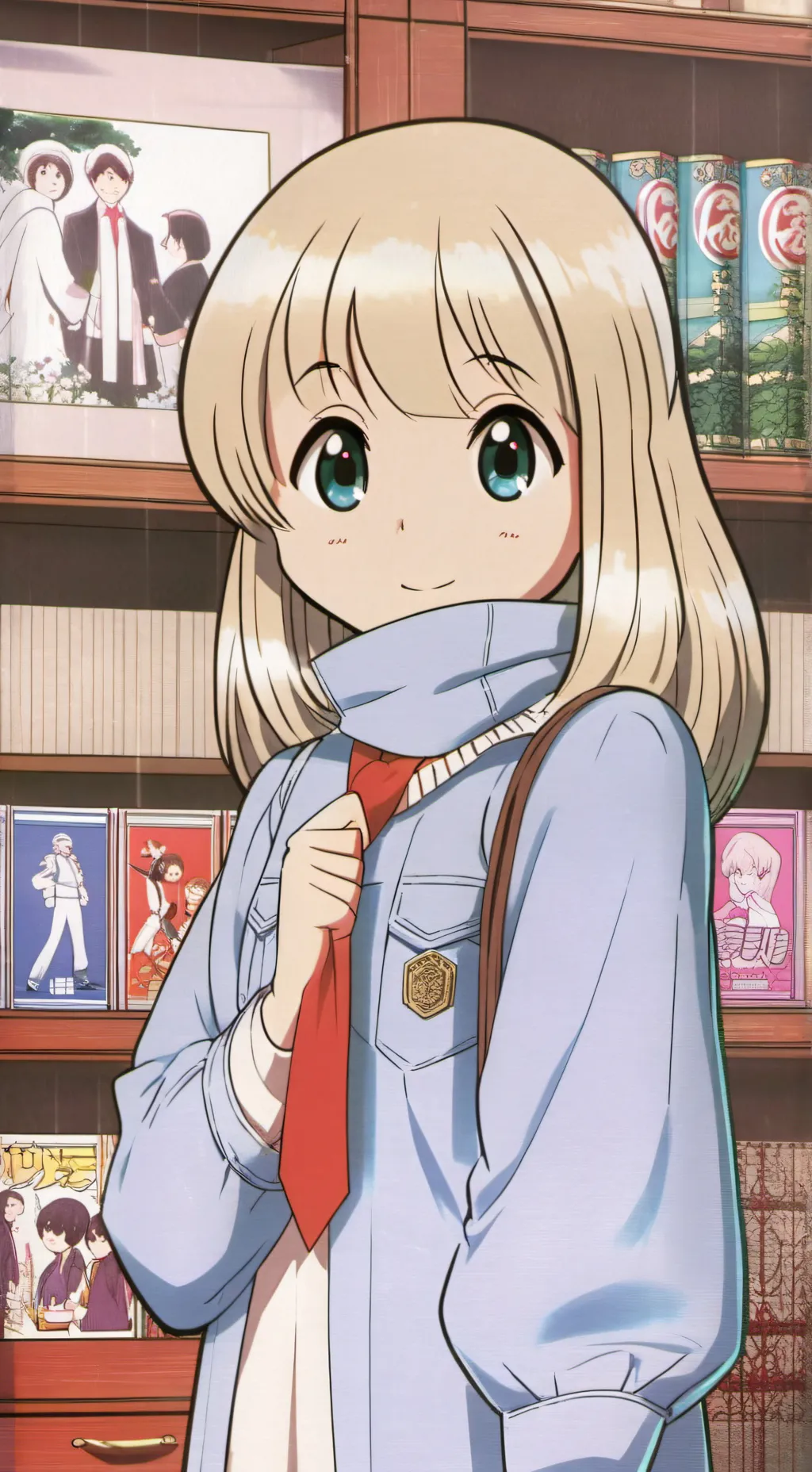 ai character: showa background