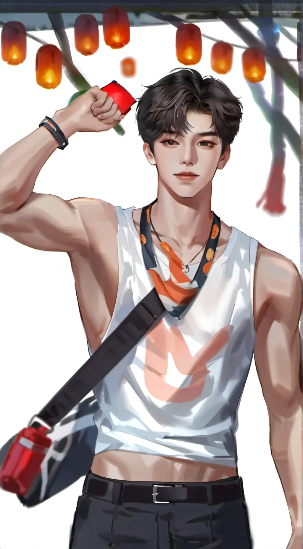 ai character: † Davin †  background