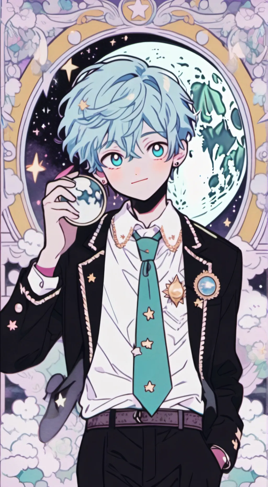 ai character: Tsuki-つき background