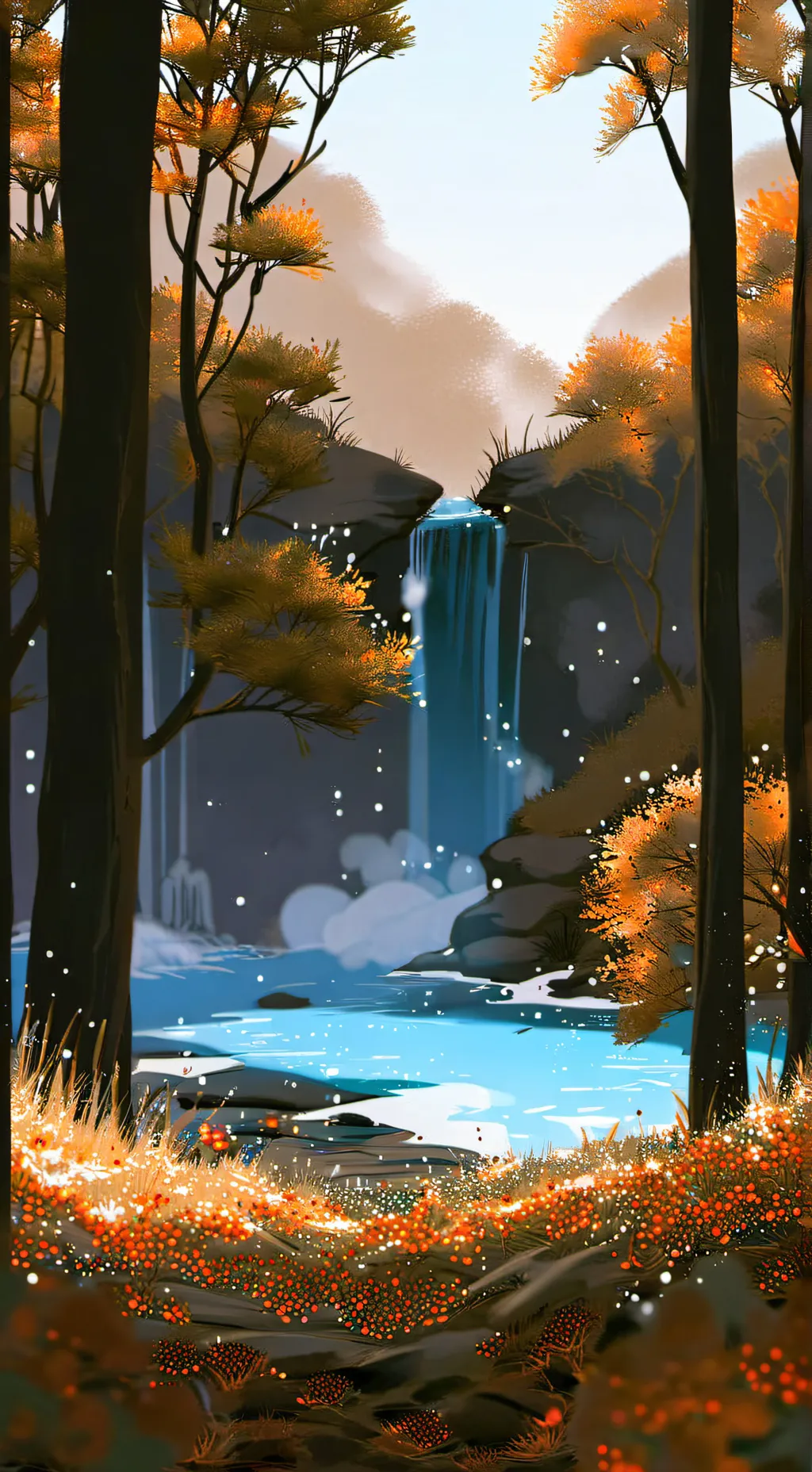 ai character: tranquilidad background