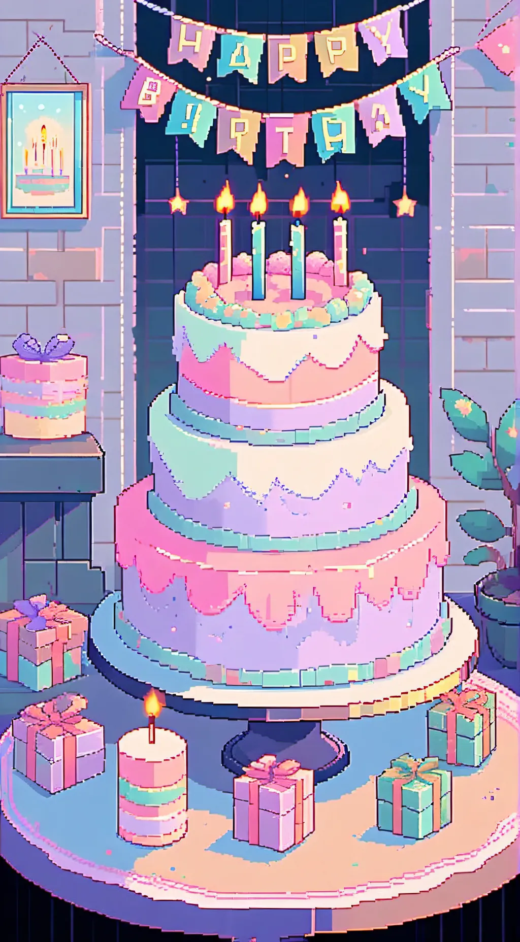 ai character: BDAY PARTY! background