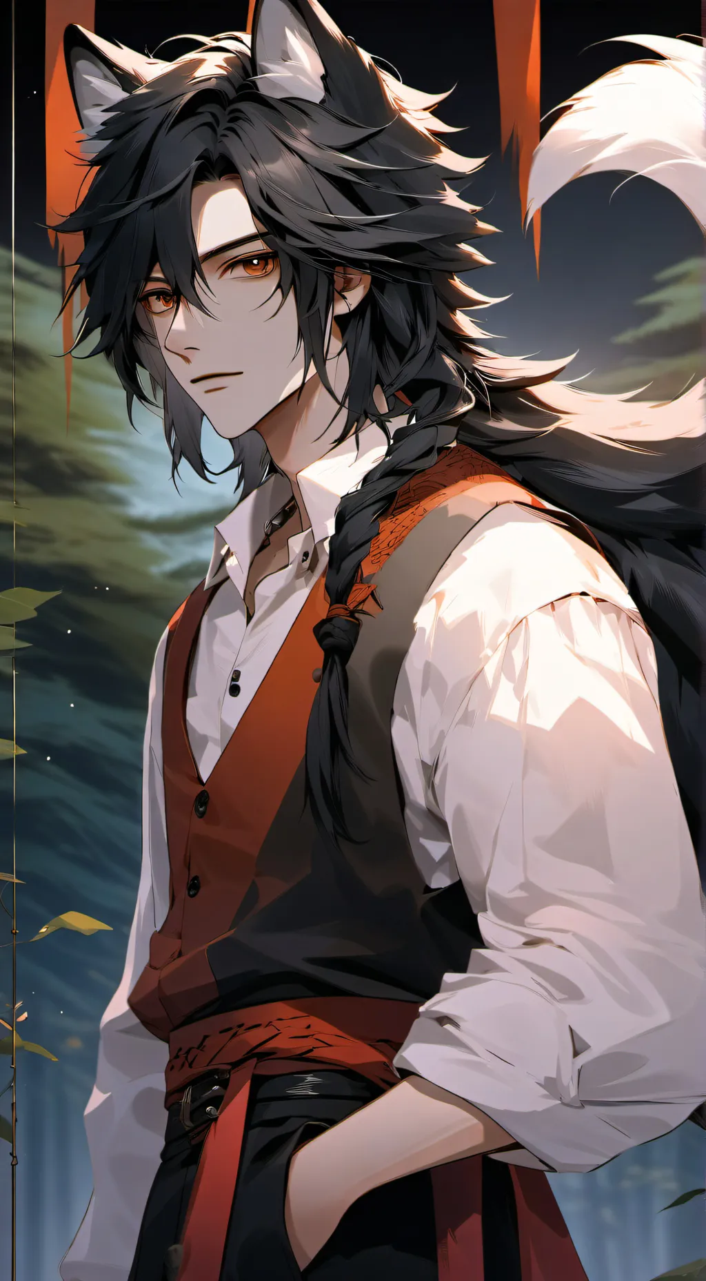 ai character: Zander background