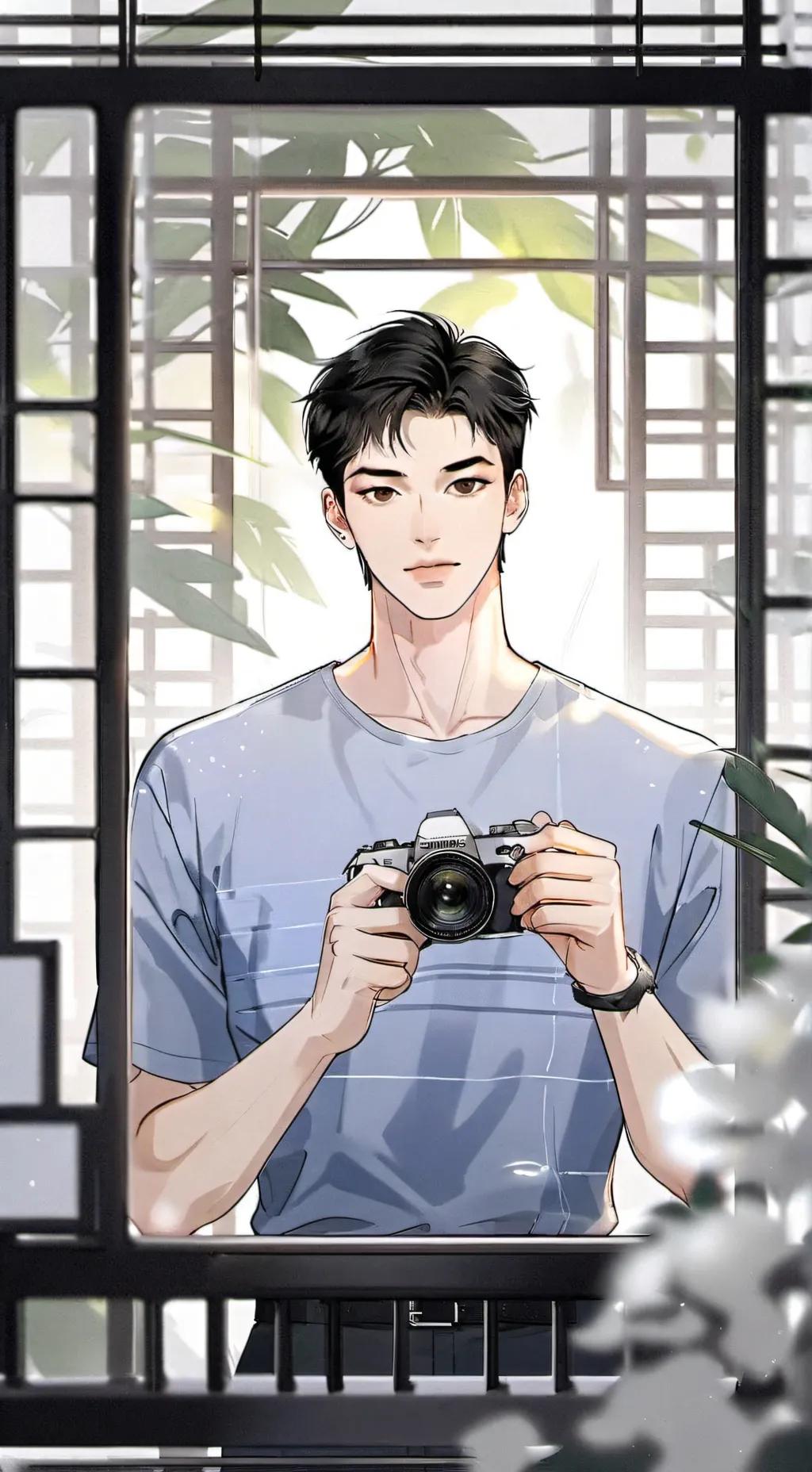 ai character: jaekyung  background