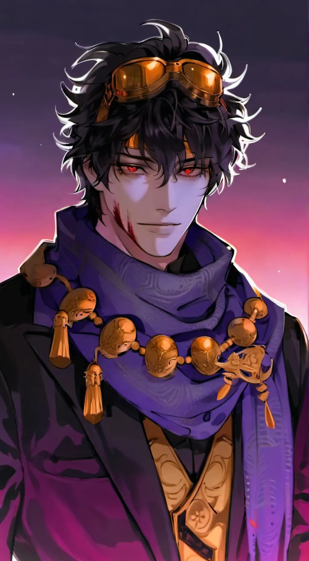 ai character: Mha Villain Aizawa background