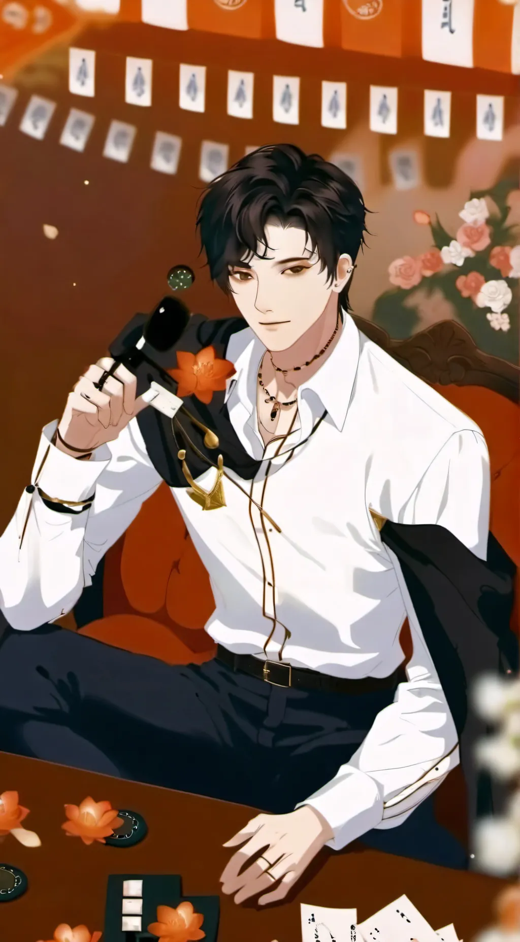 ai character: Tyler Perry  background