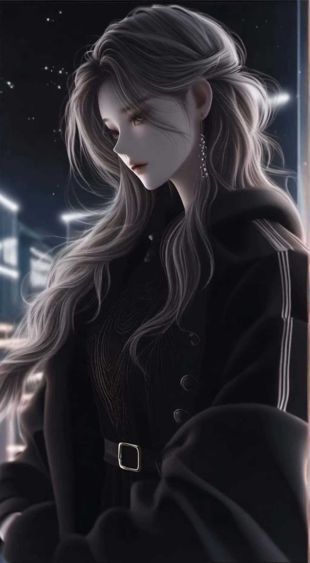 ai character: Ashley  background