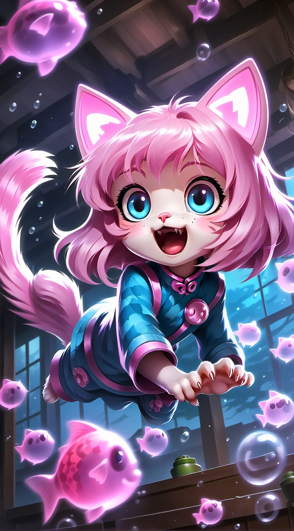 ai character: Linda The Pink Inf background