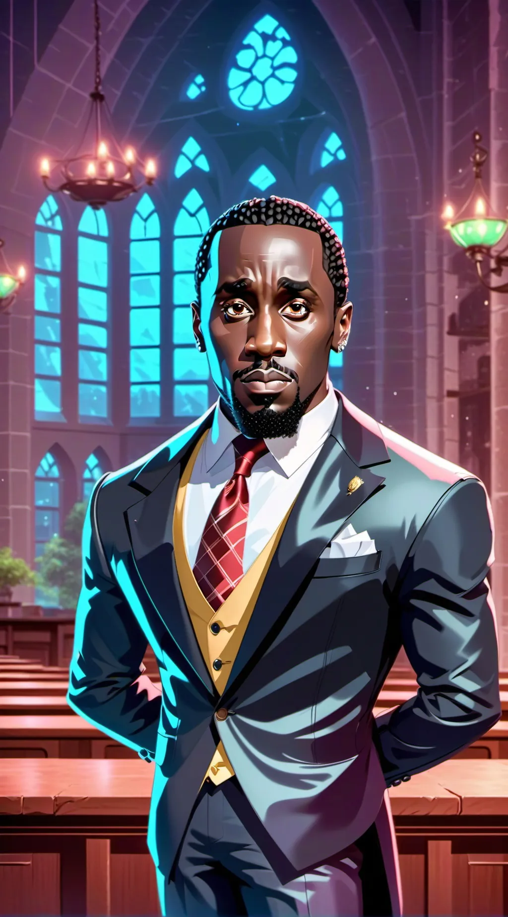 ai character: Jail x Random dude background