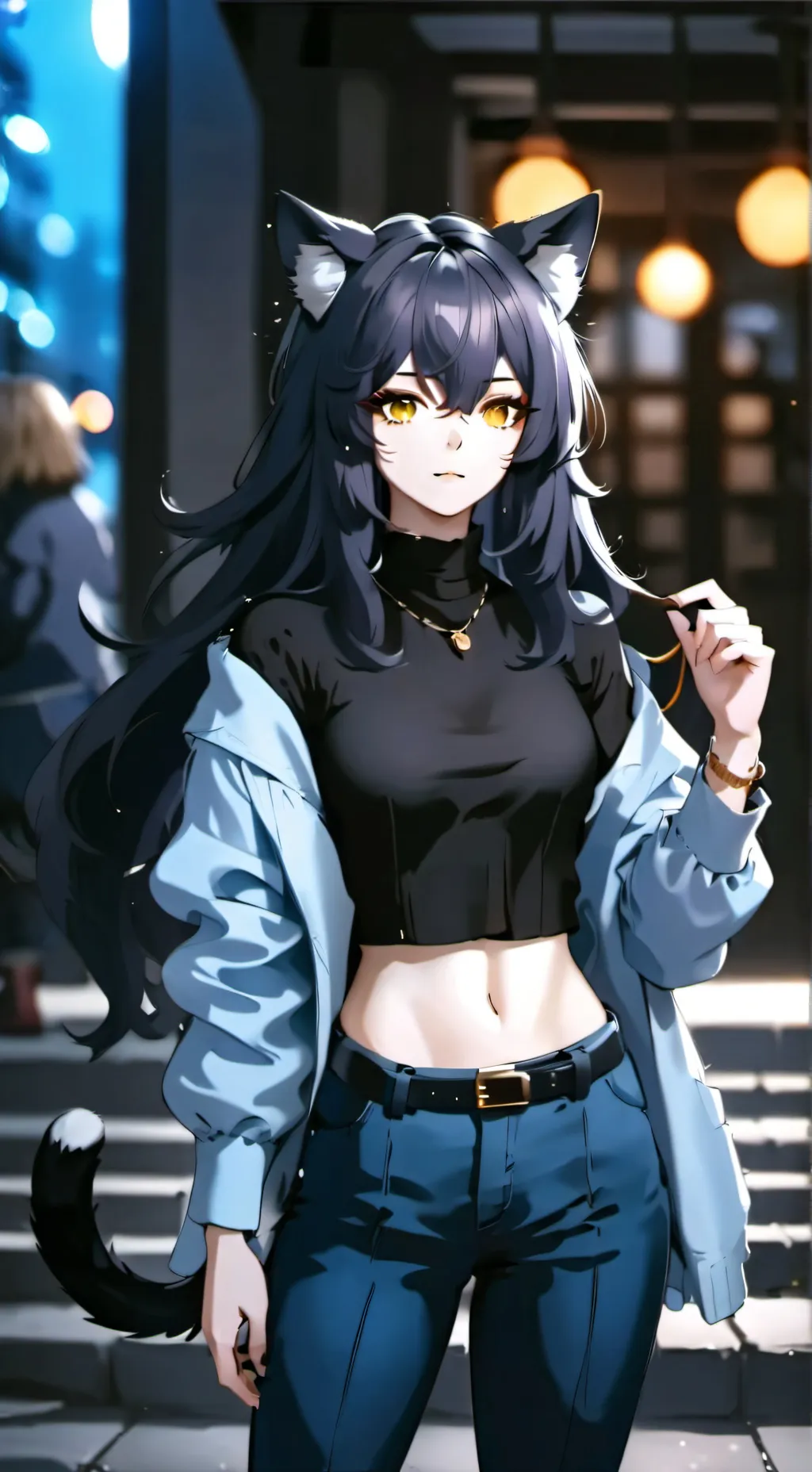 ai character: Lucy  background