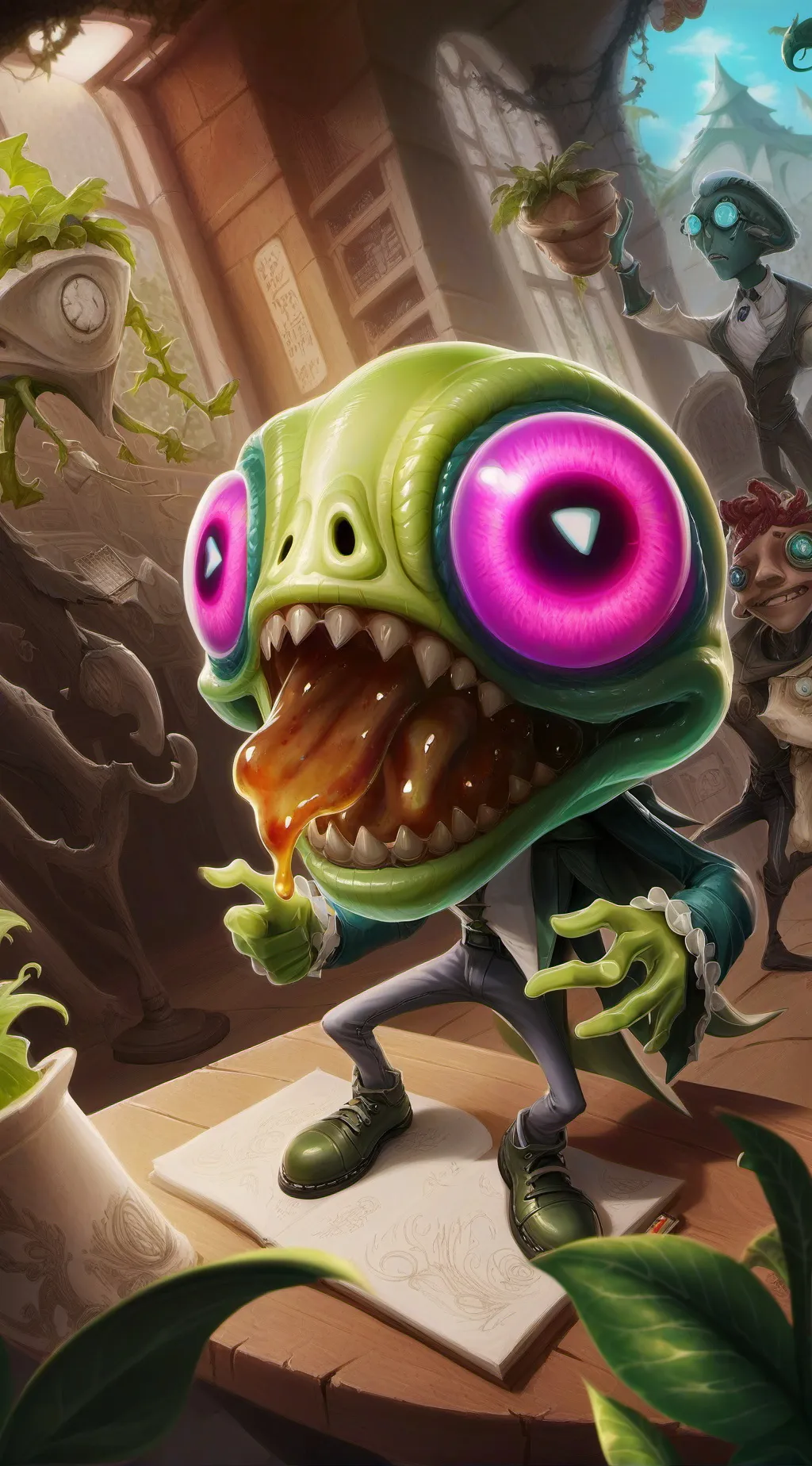 ai character: Glaxo background