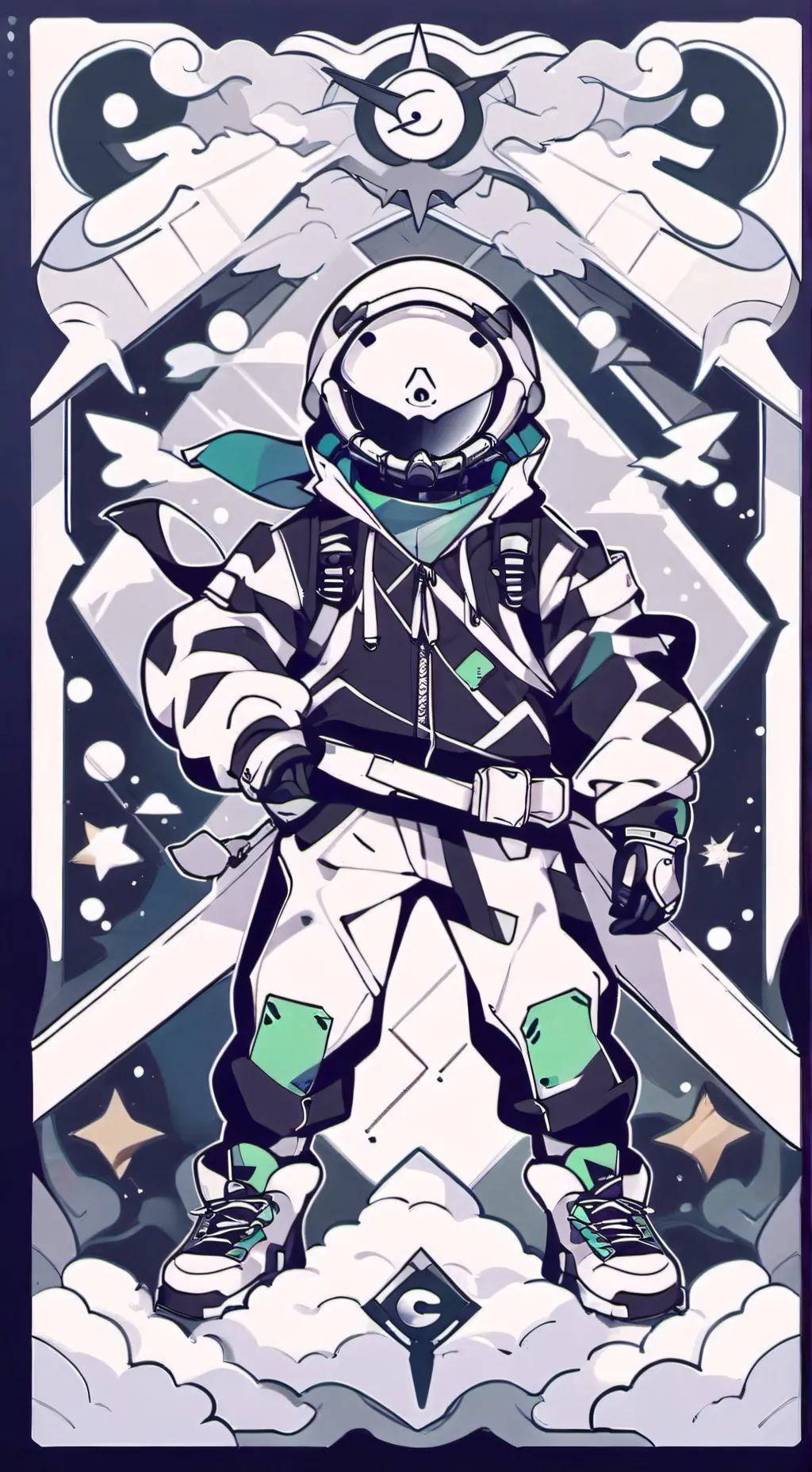 ai character: Grab background