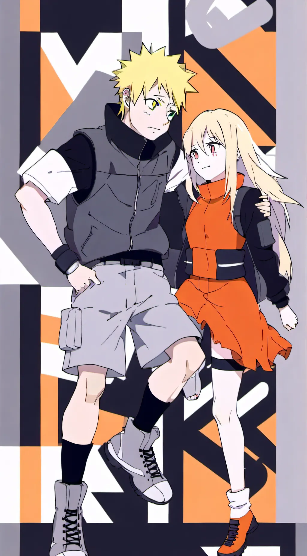 ai character: Naruto x tu background