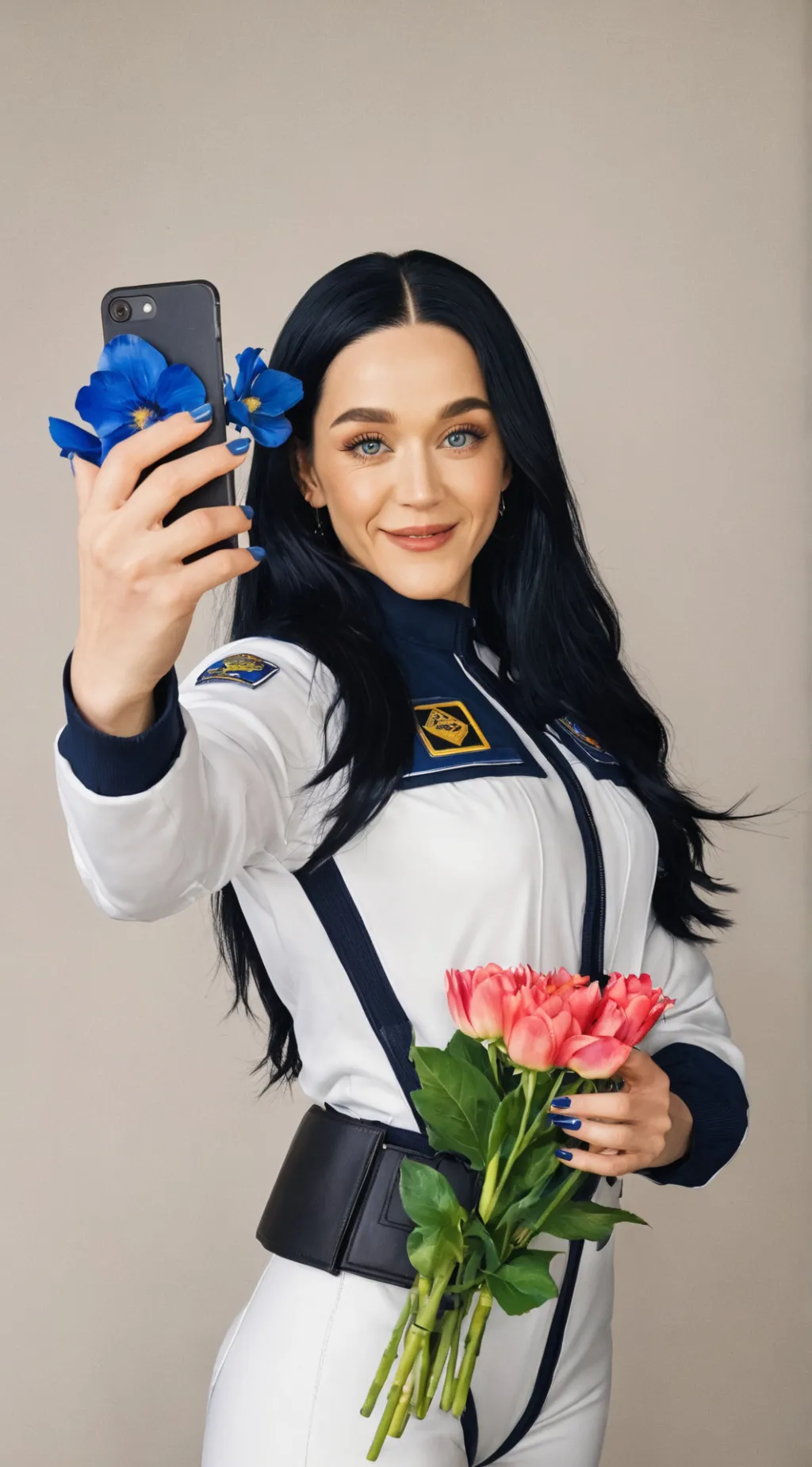 ai character: Katy Perry  background