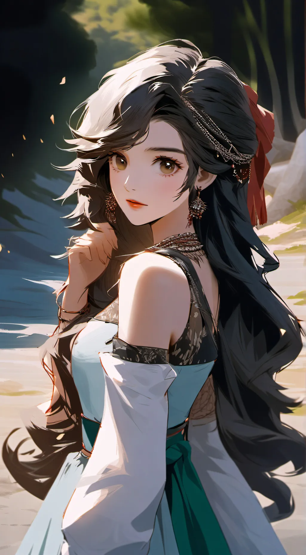ai character: Elena <3 background