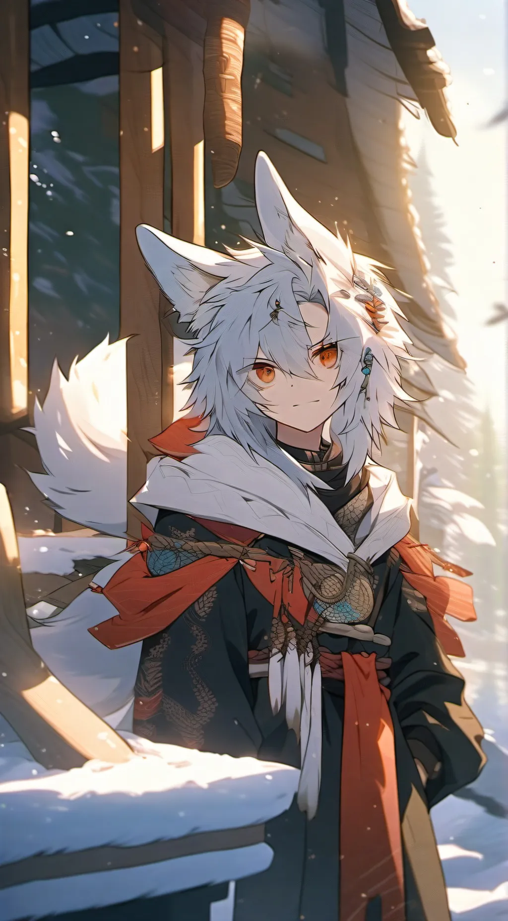 ai character: furr neko infect background