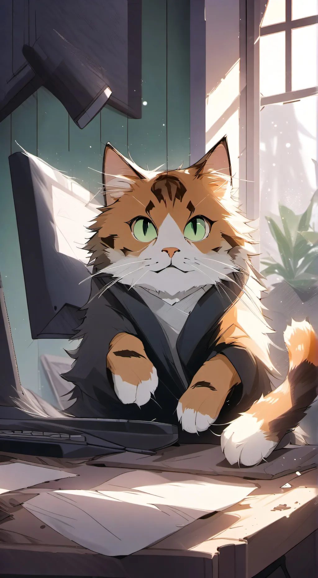 ai character: Flicker background