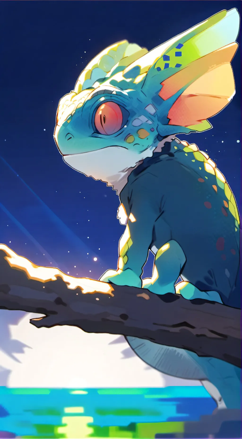ai character: Mottled Chameleon  background
